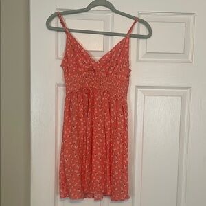 Aeropostale Coral Floral Mini Dress